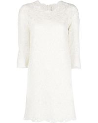 Ermanno Scervino - Wool Blend Short Dress - Lyst