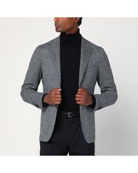 Tagliatore - Single-Breasted Jacket Herringbone Pattern - Lyst