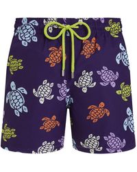 Vilebrequin - Swim Shorts With Multicolour Turtle Print - Lyst