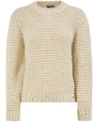 Herno - Alpaca-Blend Jumper With Sequins - Lyst