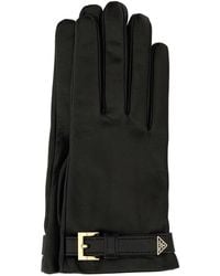 Prada - Nappa Leather Gloves - Lyst