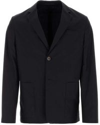 Prada - Midnight Cotton Blazer - Lyst