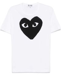 COMME DES GARÇONS PLAY - Cotton T-Shirt - Lyst