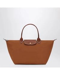 Longchamp - Cognac L Le Pliage Original Handbag - Lyst