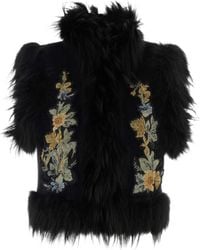 Fendi - Gilet Panno + Floral - Lyst