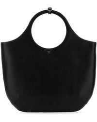 Courreges - Courregès Leather Large Holy Handbag - Lyst
