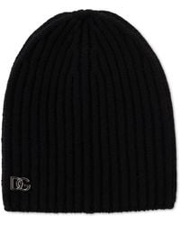 Dolce & Gabbana - Dolce & Gabbana Knitted Wool Hat - Lyst