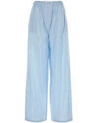 Prada - Embroidered Silk Pyjama Pant - Lyst