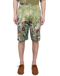 Etro - Bermuda Shorts With Floral Print - Lyst