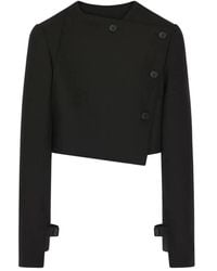 Courreges - Courregès Askew Buttoned Jacket - Lyst