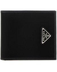 Prada - Re-Nylon And Leather Wallet - Lyst