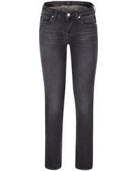 7 For All Mankind - Low-Rise Skinny Jeans - Lyst