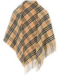 Burberry - Embroidered Wool Blend Cape - Lyst