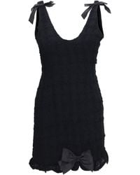 Alessandra Rich - Checked Bouclé Tweed Mini Dress - Lyst