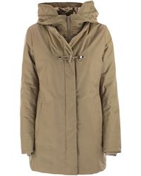 Fay - Technical Gabardine Toggle Coat - Lyst