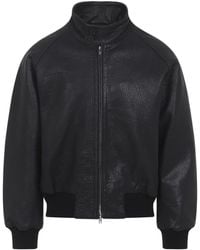 Studio Nicholson - Over Harrington Jacket Lamb Leather - Lyst