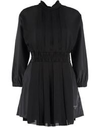 Prada - Re-Nylon And Crepe Jumpsuit - Lyst