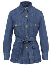 Valentino Garavani - Denim Blazer - Lyst