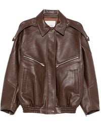 Frankie Shop - Hudson Faux Leather Bomber Jacket - Lyst