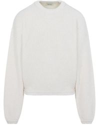 Fear Of God - Cream Virgin Wool Crew Neck Sweater - Lyst