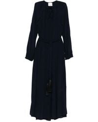 forte_forte - Crepe De Chine Long Dress - Lyst