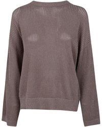Brunello Cucinelli - Round Neck Sweater - Lyst