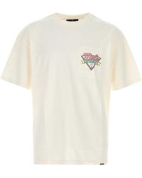 Represent - Ivory Cotton Oversize T-shirt - Lyst