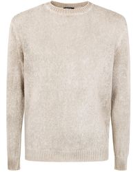 Avant Toi - "Hand Painted" Brushed Linen Round Neck Pullover - Lyst