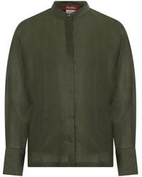 Max Mara - Shirt With Korean Collar - Lyst