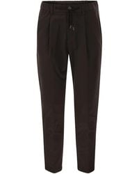 Herno - Technical Fabric Drawstring Trousers - Lyst