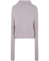Rick Owens - Long Sleeves Crater Neck Tee - Lyst