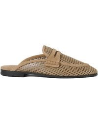 Brunello Cucinelli - Leather Slippers - Lyst