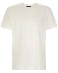 Dolce & Gabbana - Dolce & Gabbana Openwork Logo T-Shirt - Lyst