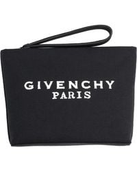 Givenchy - Clutch Bag With Logo Cotton - Lyst
