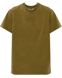 Ganni - Logo-Print Washed T-Shirt - Lyst