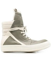 Rick Owens - "Geobasket" Leather Sneakers - Lyst