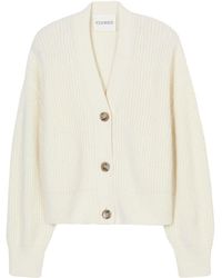 Closed - Wool Blend V-Necked Cardigan - Lyst