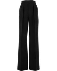 Max Mara - Stretch Wool Karub Wide-Leg Pant - Lyst