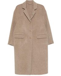 Ermanno Scervino - Relaxed Single-Breasted Coat - Lyst