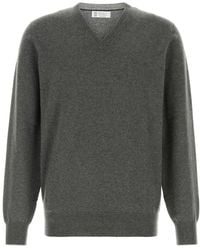 Brunello Cucinelli - Regular V Neck Sweater - Lyst