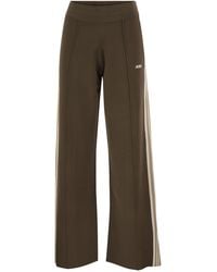 Autry - Wide-Leg Track Trousers With Contrast Side Stripes - Lyst