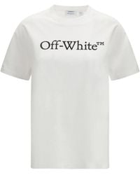 Off-White c/o Virgil Abloh - Big Logo Bookish Regular Tee - Lyst