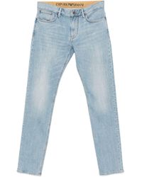 Emporio Armani - Light Cotton Elastan Pants - Lyst