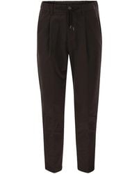 Herno - Technical Fabric Drawstring Trousers - Lyst