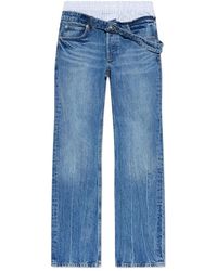 Alexander Wang - Boxer Detail And Drop Waistband Slim Fit Jeans - Lyst