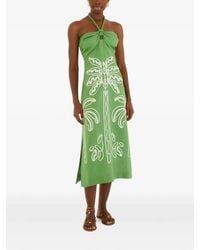 FARM Rio - Midi Dress With Embroidery - Lyst