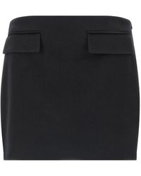 Ferragamo - Virgin Wool Long Skirt - Lyst