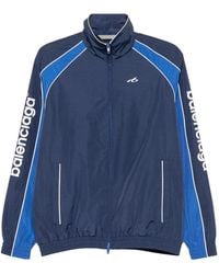 Balenciaga - Logo-Print Panelled Jacket - Lyst
