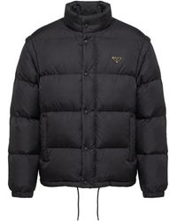 Prada - Re-Nylon Short Down Jacket - Lyst