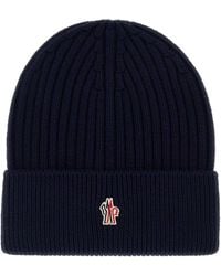 Moncler - Wool Beanie Hat - Lyst